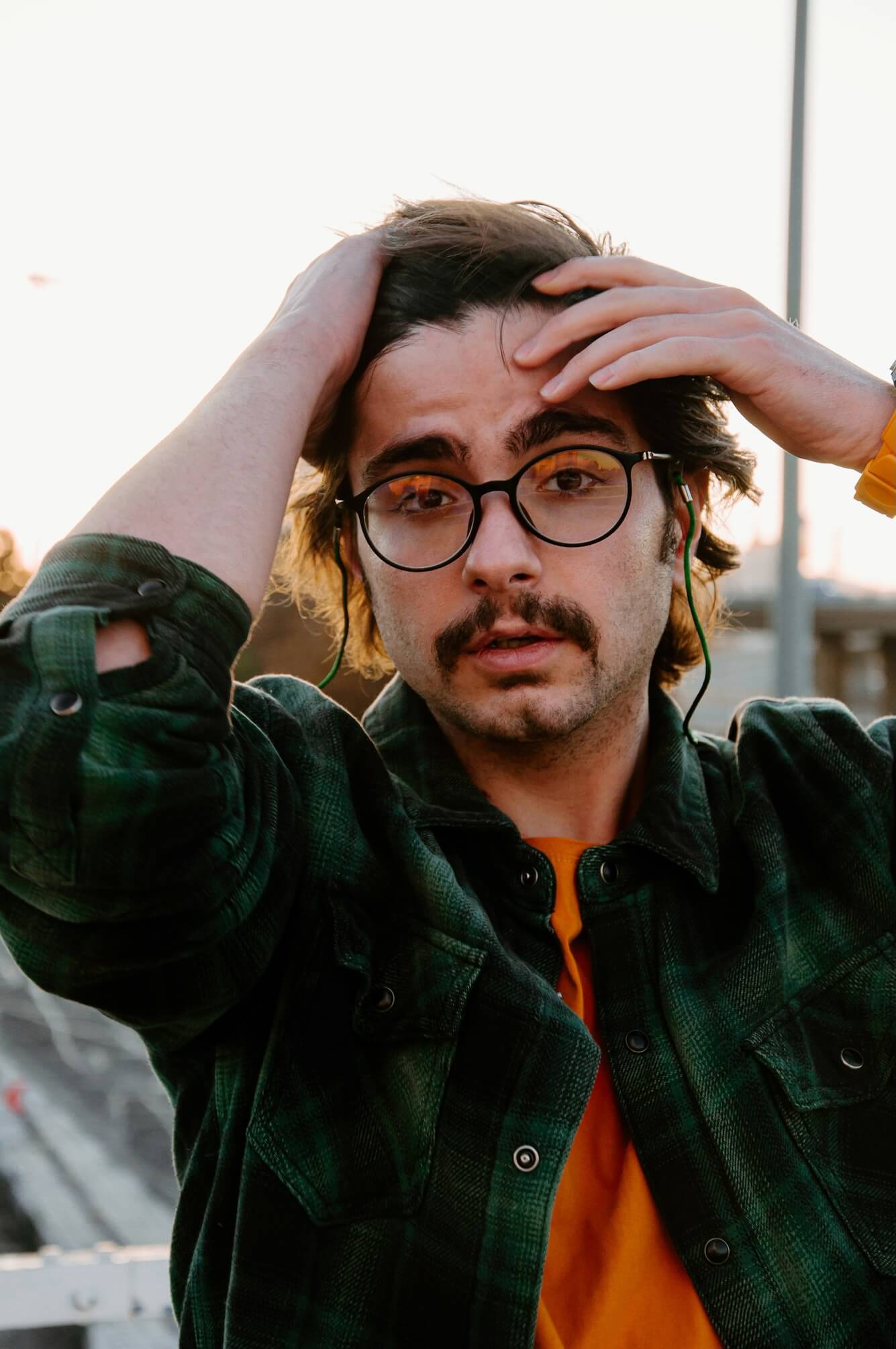 Young man going through failure to launch